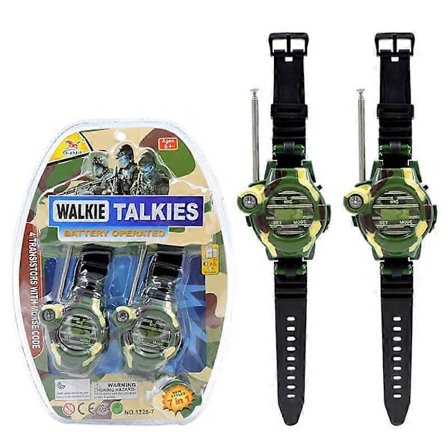 2-osainen lasten radiopuhelin sotilaskello lasten kaukosäädin radiopuhelin syntymäpäivälahja [DB]