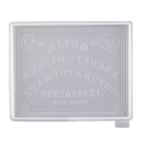 Blankt Glänsande Häxbräde Hjärta Tag Nyckelring Silikon Epoxi