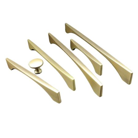 Guldhandtag för skåp 192mm Guld Kökshandtag Massiva Borstade Guld Skåphandtag Skåpdörrhandtag Guld Kökskåphandtag