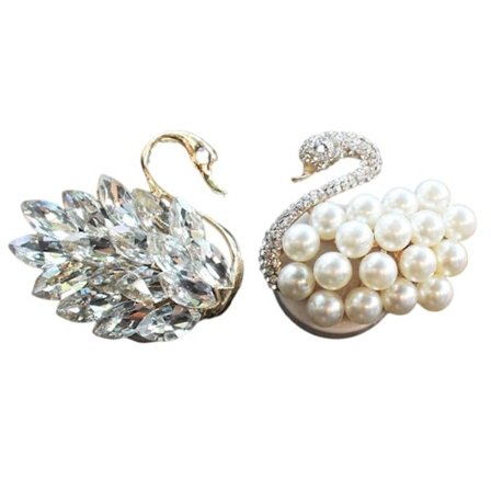 Bling Kristall Svan Bil Luftventilklips Bil Duft Bil Diffuser Luftfrisker Rhinestone Bil Bling Tilbehør