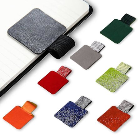 8-pak penholder, selvklæbende penholder, notesbog penholder selvklæbende penring, assorterede farver penholdere elastiske -aya