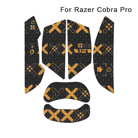 1 sett musegrepstape-klistremerke sklisikker suge svette for RAZER PRO