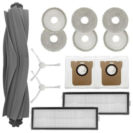 For L10 Ultra / L10S Ultra Robotstøvsuger Hovedsidebørste HEPA-filter Moppputer Støvposer Repl