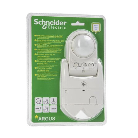 Schneider Electric CCTR1PA08 Bevegelsesskjerm 360°, tak-/veggmontering, Belysning