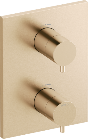 Mora INXX II 275060.62 Täckplatta för inbyggnad, utvändig del kpl Borstad mässing, Badrum