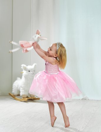 Teddykompaniet Ballerinas, Kate - Pink - H 43CM