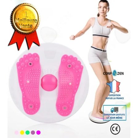 Dette store fitnessudstyr til hjemmet med en torsionsskive og magnet er af moderat størrelse og velegnet til kvinders kropsformning.