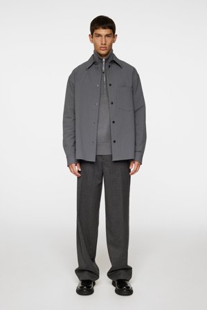 J.Lindeberg - Howard Tech Fleece Overshirt - Grey - Man - XL