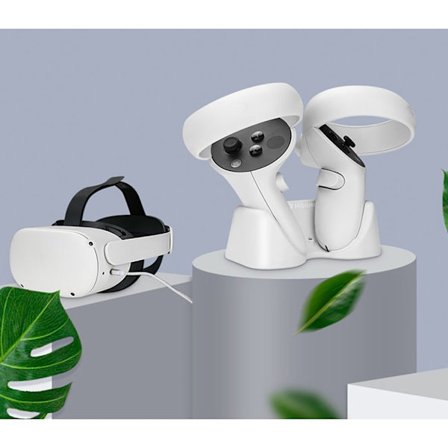 Laddningsdocka för Oculus Quest 2 VR Dual Controller Laddare