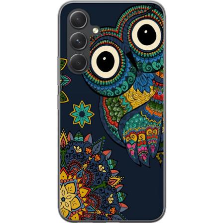 Samsung Galaxy S24 FE Gennemsigtig cover Mandala Ugle