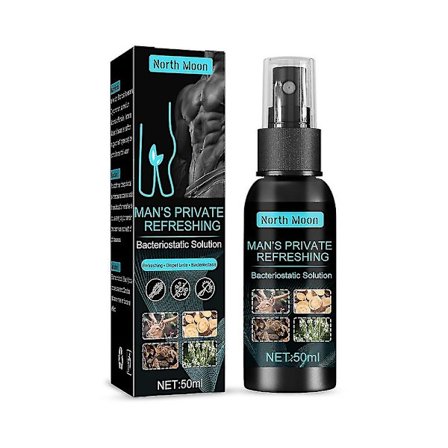 50 ml Skötsellösning för privata delar för män Bakteriostatisk antikliande deodorant rengöringsspray