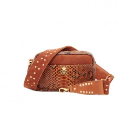 Claris Virot Tas , Bruin , Dames , Maat: ONE Size Schoudertassen