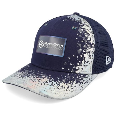 New Era - Motor Blå Caps - Haas F1 25 Vegas Team 9SEVENTY Navy/Reflective Foam Mesh Trucker @ Hatstore