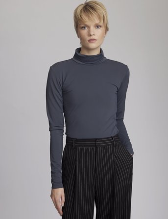 Gestuz Sanyagz Ls High Neck - Grey - M