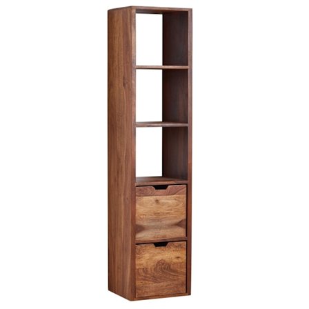 Rootz vägghylla med lådor 35x150x30 cm hängande hylla i massivt