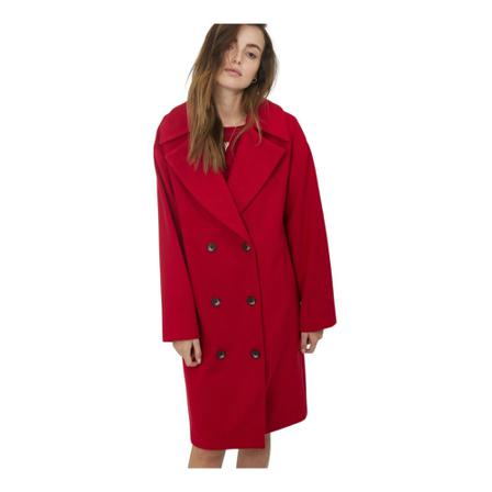 Silvian Heach, Oversized double-breasted coat Czerwony, Kobieta, Rozmiar: S