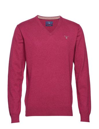 Cotton Wool V-Neck Strikkegenser V-krage Rosa GANT*Betinget Tilbud