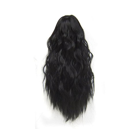 Peruukki Hairpiece Wavy Curly MUSTA