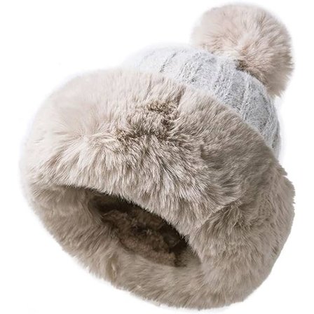 Talviset neulotut pipot naisille ulkoiluun