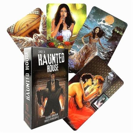 Haunted house tarot orakel kort guide spådom öde tarot brädspel vuxen 78 ark zdq