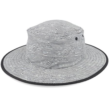 Headster - Kids Lineup Boonie Hat White/Black Sun Hat Sunhat White Hat - @ Hatstore