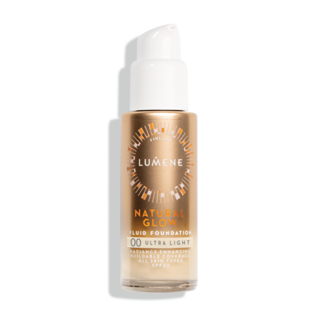 Lumene Natural Glow Fluid Foundation SPF20, 00 Ultra Light, 30 ml