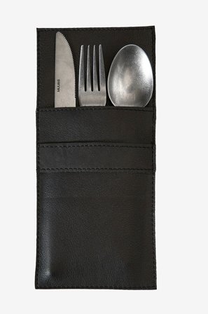 Muubs - Ruokailuvälinetasku Camou - Musta - Kattaus & tarjoilu - - Homeroom