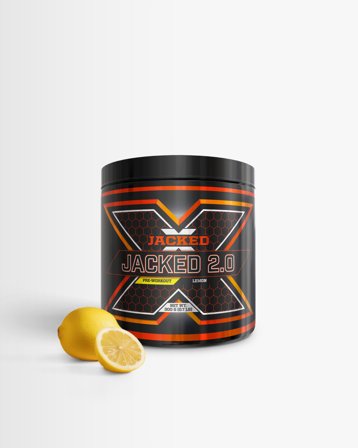 2 x Jacked 2.0 - Pwo, Pre-Workout - Lemon, Kosttilskudd, Prestasjonsøkere og PWO, Pre-Workout (PWO)
