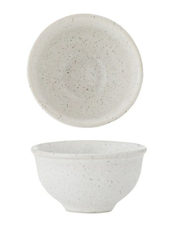 Bloomingville Addison Bowl, White, Stoneware - Cream - Ø 8 CM