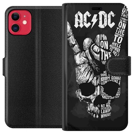 Kompatibelt Plånboksfodral till Apple Apple iPhone 11 AC DC Rockband Musik Gitarr