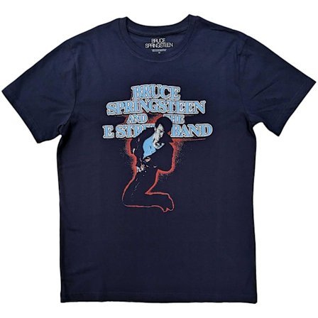 Bruce Springsteen Unisex Adult The E-Street Band T-Shirt M Navy