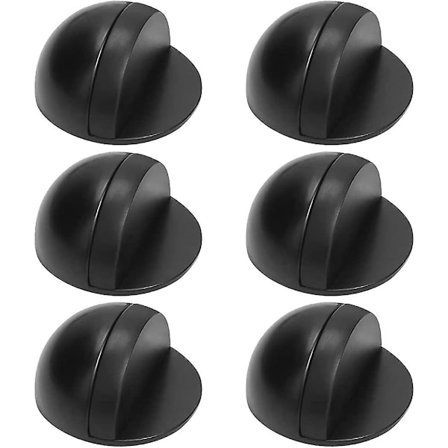 6 stk. rustfrit gulv dørstopper, rustfrit stål dørstopper