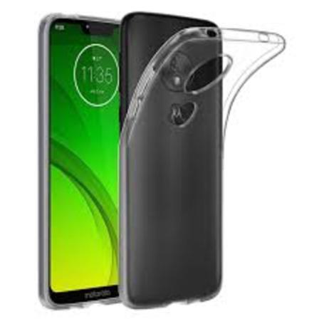 Skal Motorola Moto G7 Power i genomskinligt gummi. Transparent