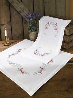 Broderikit Dug Blomsterklokke - Løber - Permin