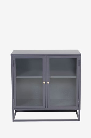 Venture Home - Lavt vitrineskap Bonnie - Grå - Skap - Fra Homeroom