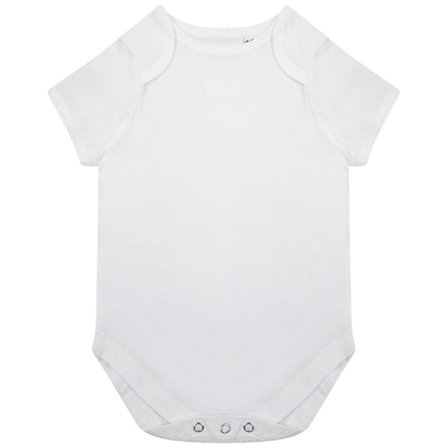 Larkwood Babies ekologisk body 6-12 månader vit