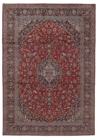 Médaillon Grand Kashan Tapis 311X406 Laine