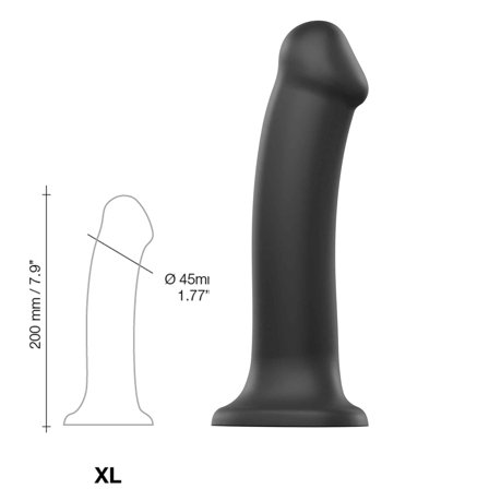 strap-on-me: Bøjbar Dildo Dual Density XL - 20 cm - Vuxen.dk: For hende
