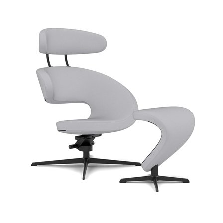 Varier Furniture Peel - Grey Polyester - Black base