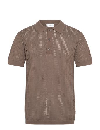Lindbergh | Crochet Knitted S/S Polo | S