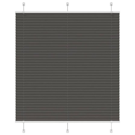 Plisserad persienn svart 120x150 cm tyg bredd 119,4cm polyester