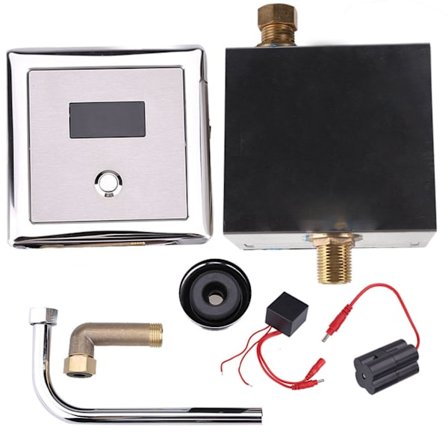 Vægmonteret toilet automatisk sensor urinal skylleventil badeværelse toilet vandhane