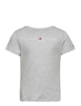 Essential Tee S/S T-shirt Grå Tommy Hilfiger