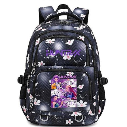 KPop Demon Hunters -printtireppu opiskelijoille, koululaukku _a