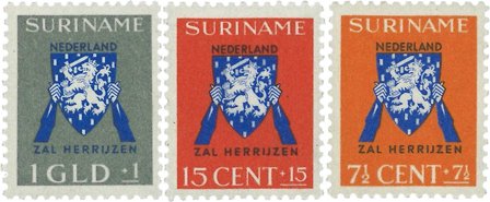 Suriname 1941 - NVPH 197/99 - Postfrisk