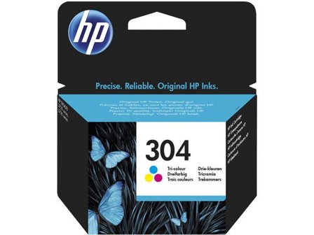 HP Bläckpatron 304 Original, N9K05AE#UUS, tre färger, singelförpackning, hög kapacitet - Lyreco - Toner och bläck - Bläckpatroner - Bläckpatroner HP