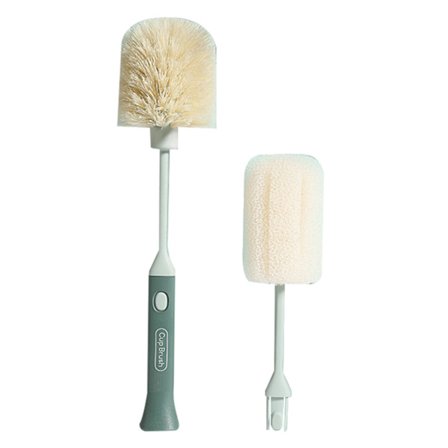 Langhåndtak Koppbørste Husholdningskjøkken Svamp Erstatning Rengjøringsverktøy Svartaktig Grønn