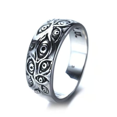 #Ring, djävulens öga ring, hiphop ring, storlek 6#