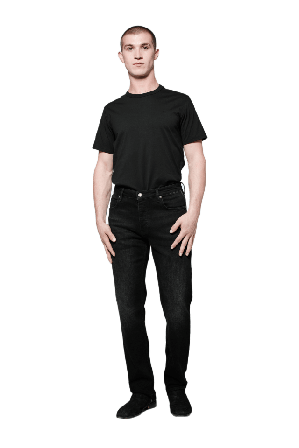 Neuw Cave Pima Tee T-shirts Herr Svart XL