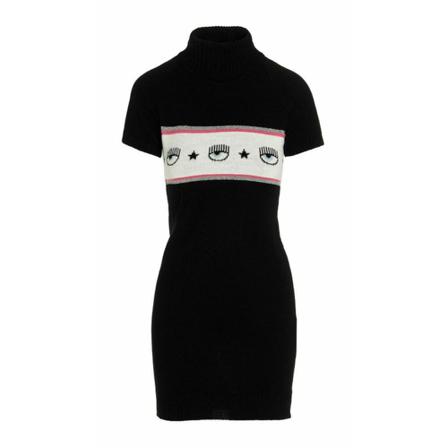 Chiara Ferragni Collection Dresses , Zwart , Dames , Maat: L Casual jurken
